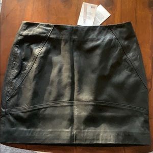 NWT ASOS black leather skirt